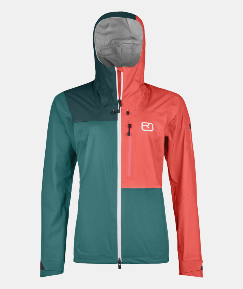 ORTOVOX 3L ORTLER JACKET W, pacific green, XL