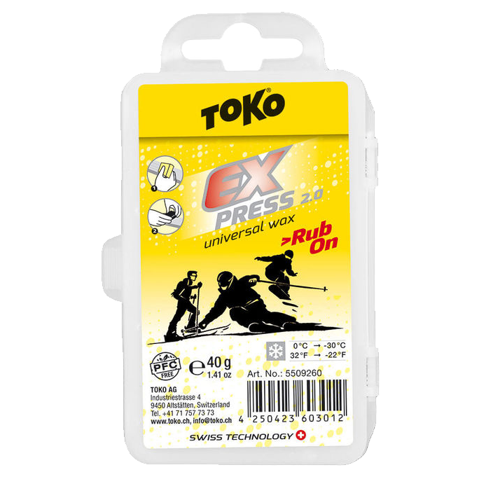 Toko Expresswachs «Rub-on», Weiss, 40g