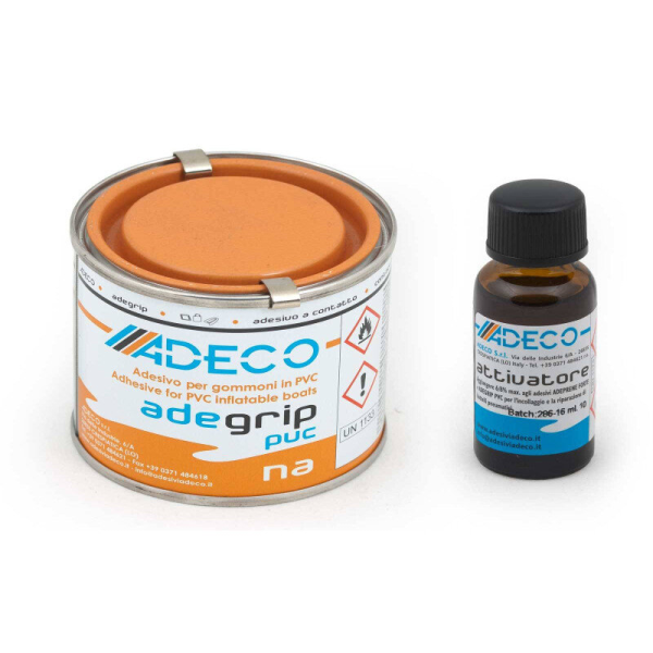 Adeco Klebstoff f. PVC Adegrip + Härter, 125ml