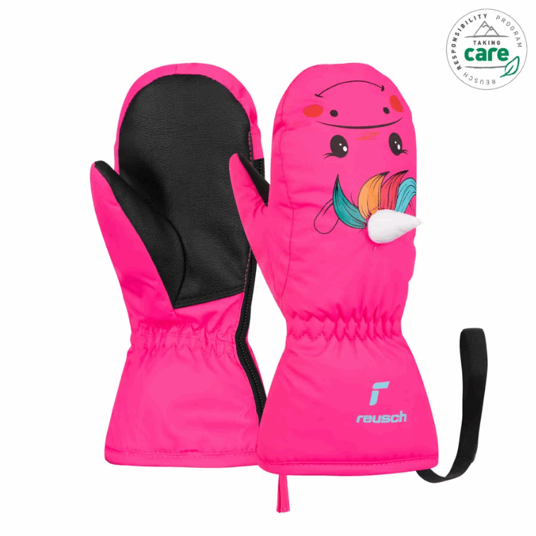Reusch Sweety Mitten, pink unicorn, III