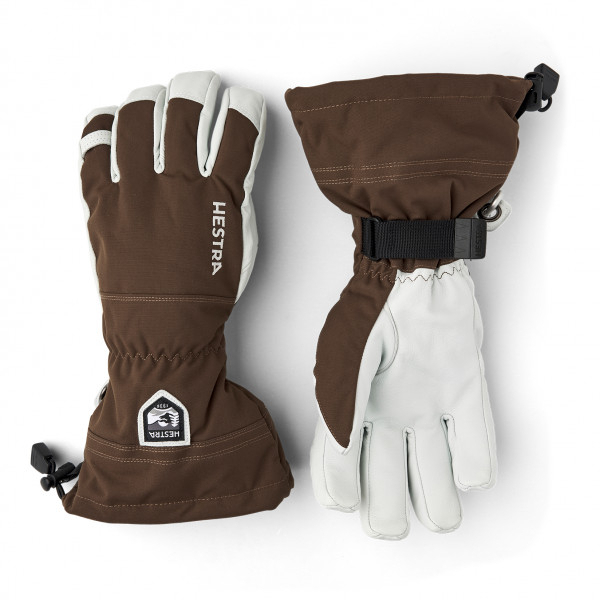 Hestra Army Leather Heli Ski 5 Finger, espresso, 10