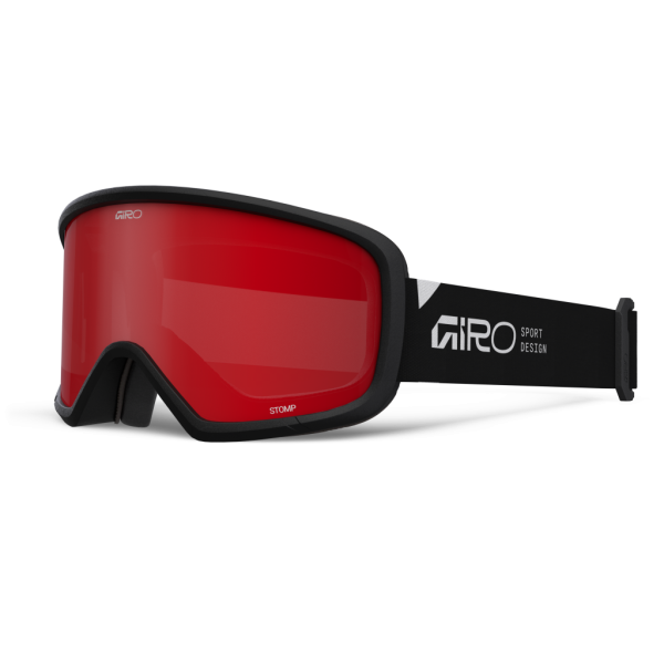 Giro Stomp Flash Goggle, black wordmark amber scarlet S2