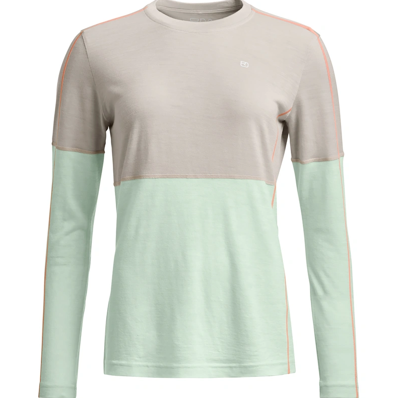 Ortovox 185 ROCK'N'WOOL LONG SLEEVE W, white tea, XL