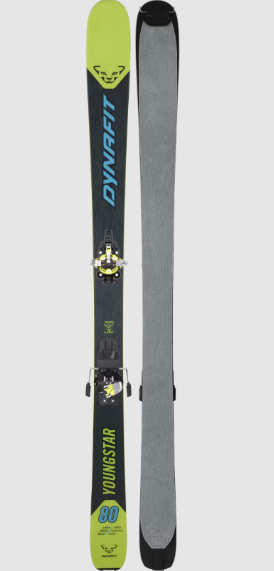 Dynafit Youngstar Ski Set, lambo green/black, 150