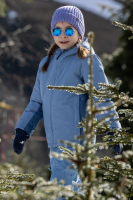 Rukka Marlo Kinder Skijacke, mit Sherpa Futter, faded denim, 110