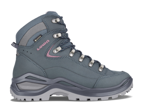 LOWA RENEGADE EVO GTX MID Ws, stahlblau/alt rosa, 37