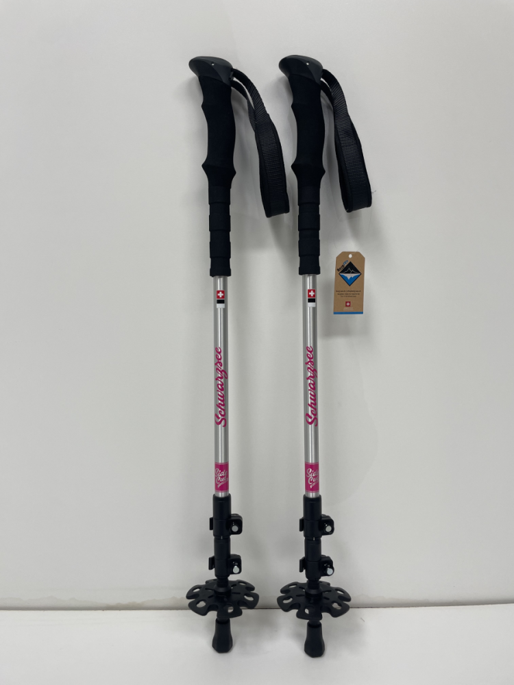 BergSee Teleskop Stock 3 - teilig Aluminium, pink, 100 -135