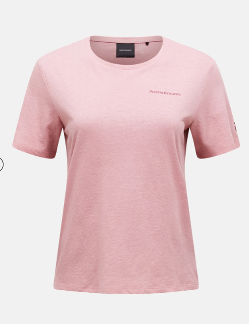 Peak Performance Explore Logo Tee Damen , WARM BLUSH