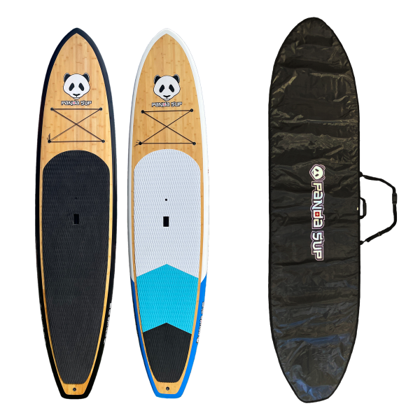 PandaSup bPanda Guadua 11'3" / Board Bag, Schwarz/Bamboo, 11.3"x30"x4.5''