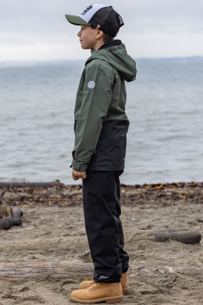 rukka Tiam Kinder Regenhose, black, 140