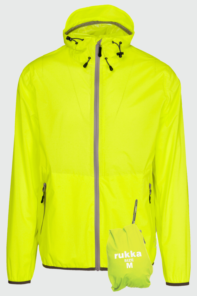 rukka Shelter Herren Regenjacke, fluorescent lemon, XL