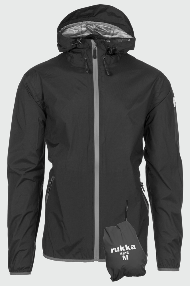 rukka Shelter Herren Regenjacke, black, S