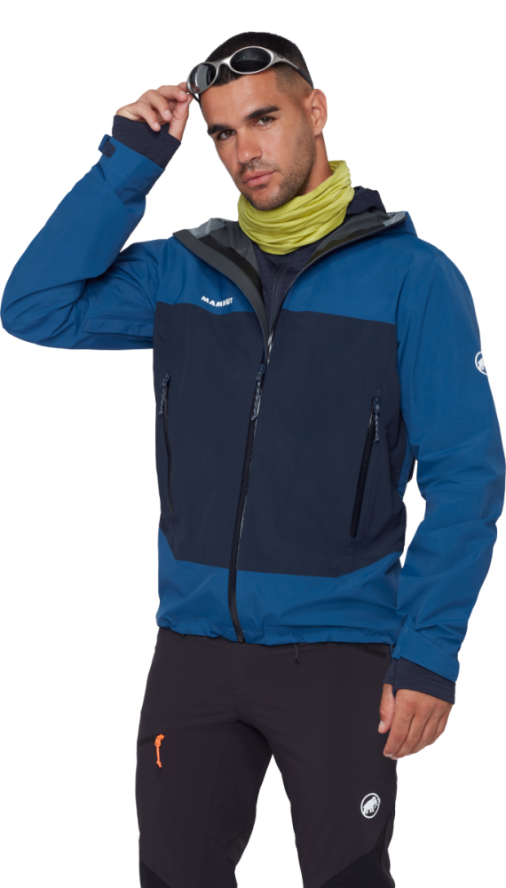 Mammut Crag HS Hooded Jacket Men, tschiel-marine, XXL