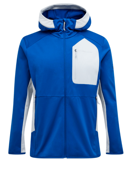 Peak Performance Utility Light Zip Hood Herren , TRUE BLUE/Summit Smoke