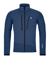 Ortovox FLEECE GRID JACKET M, blue nunatak, L