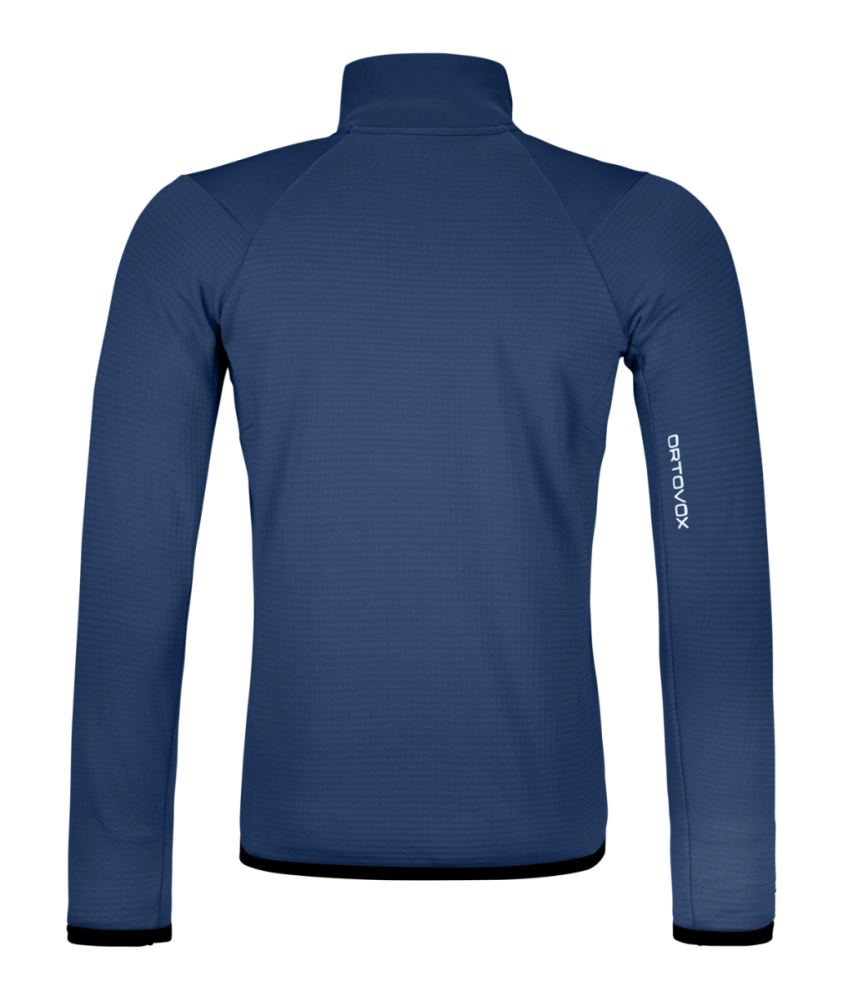 Ortovox FLEECE GRID JACKET M, blue nunatak, L