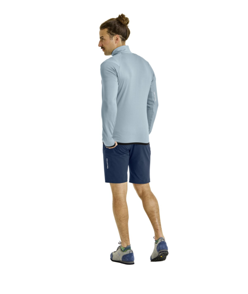 Ortovox FLEECE GRID JACKET M, blue nunatak, L