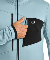 Ortovox FLEECE GRID JACKET M, blue nunatak, L