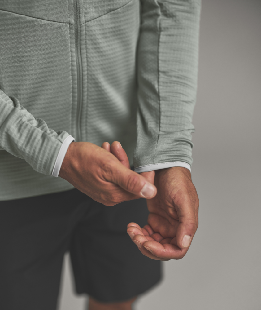 Ortovox FLEECE LIGHT GRID HOODY M, deep ocean, L