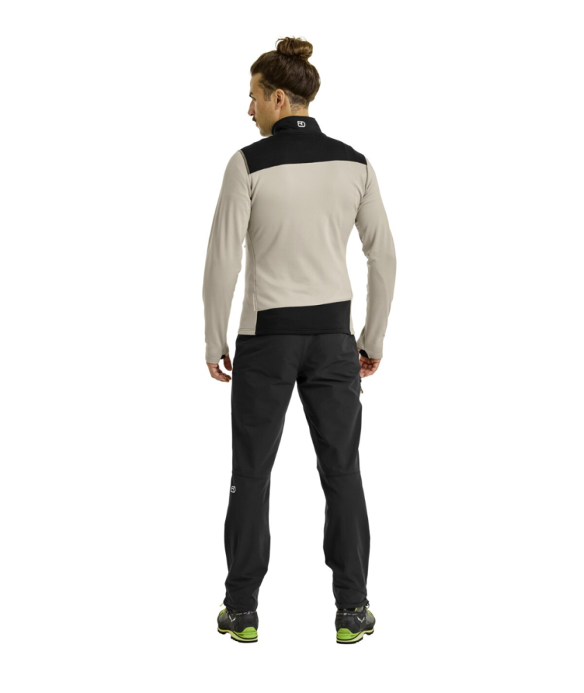Ortovox FLEECE LIGHT JACKET M, black raven, L