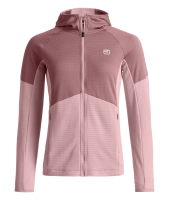 Ortovox Fleece Light Grid Hoody W, dawn rose, XL