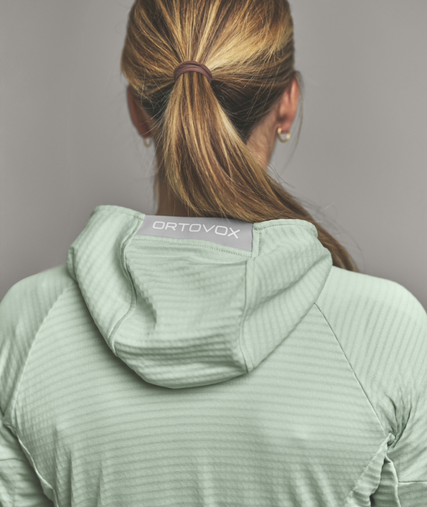 Ortovox Fleece Light Grid Hoody W, dawn rose, XL