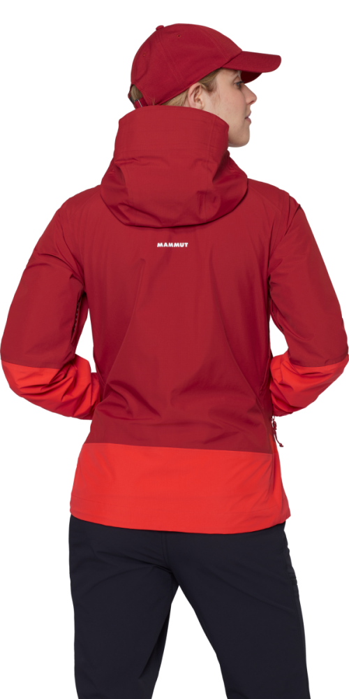 Mammut Alto Guide HS Hooded Jacket Women, dark red- red, XL