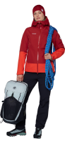 Mammut Alto Guide HS Hooded Jacket Women, dark red- red, XL