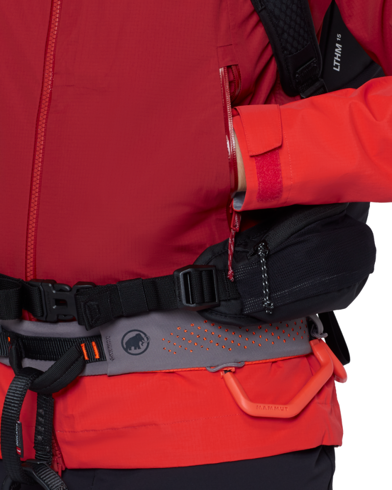 Mammut Alto Guide HS Hooded Jacket Women, dark red- red, XL