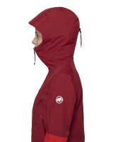 Mammut Alto Guide HS Hooded Jacket Women, dark red- red, XL