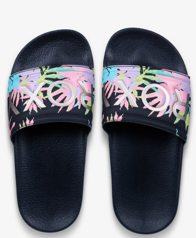 Roxy Rg Slippy Ii Printed, Black Multi 1