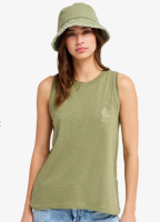 Roxy Better Days Tank Top, Oil Green, M