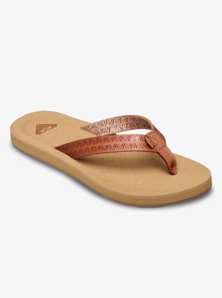 Roxy Porto Motif, Tan, 8.5