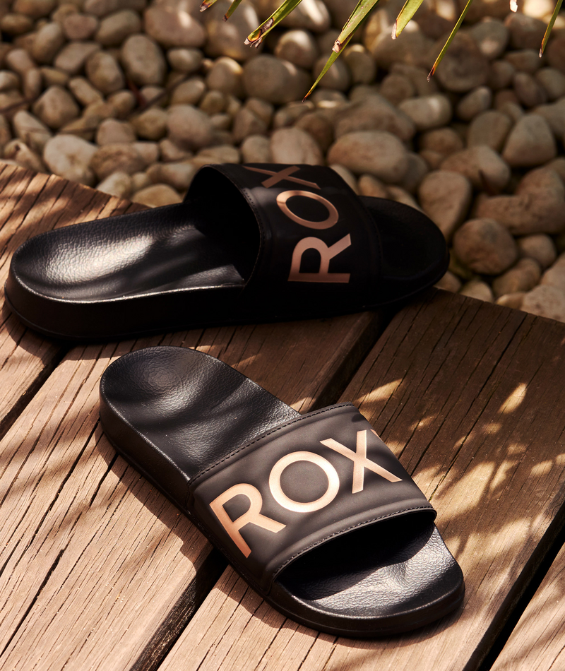 Roxy Slippy Il, Black/m Gold