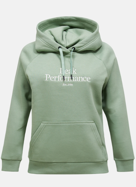 Peak Performance Original Hood Damen , Green Valley/OFFWHITE, M