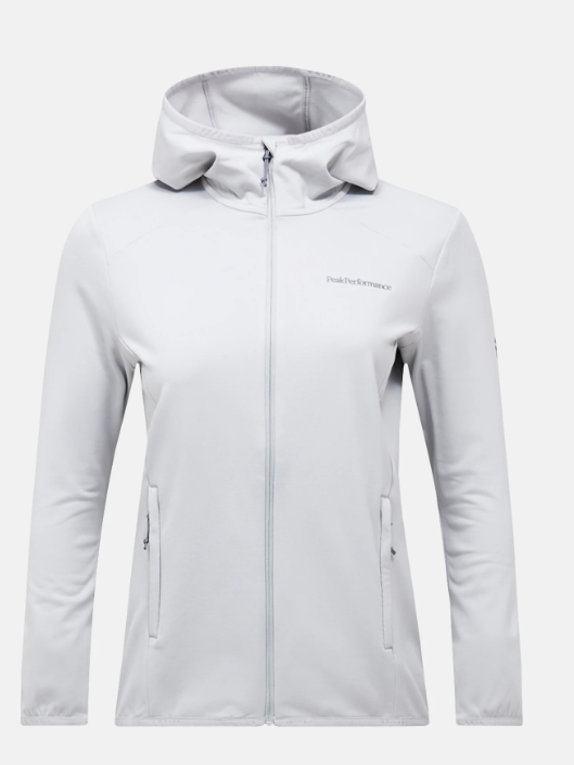 Peak Performance Light Zip Hood Damen , Summit Smoke, S