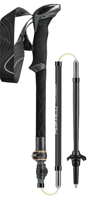 Leki Makalu FX Carbon, carb/green/blk, 110-130cm