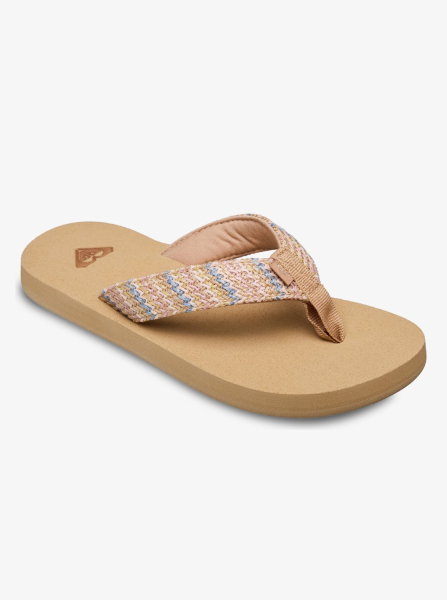 Roxy Rg Porto Raffia, Blue/brown/white