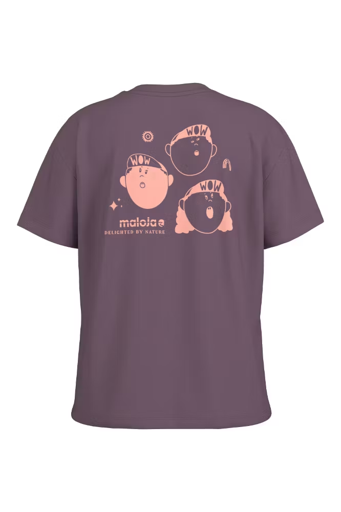 Maloja KavangiM. Organic Cotton Tee, stormy lilac, Grösse S