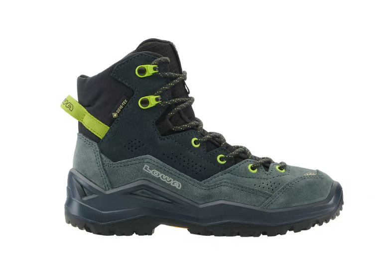 Lowa WANDAX GTX MID JR, dunkelpetrol/limone, 37