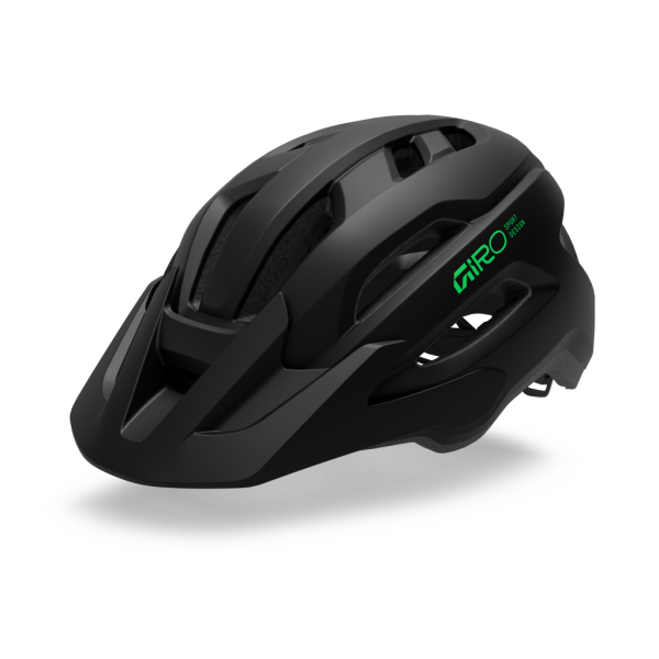Giro Fixture II Youth MIPS, matte black/vivid green, UY 50-57