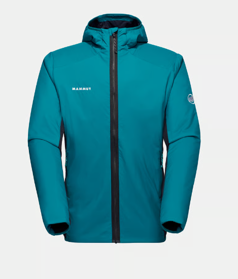 Mammut Rime Light IN Hybrid Hooded Jacket Men, deep teal-black, L