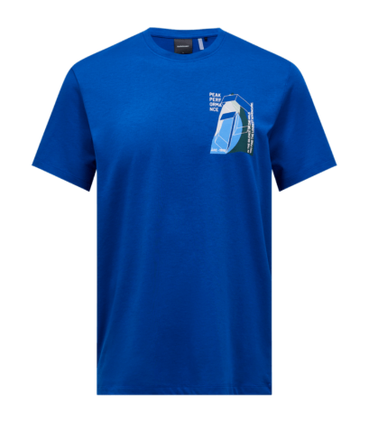 Peak Performance Explore Graphic Tee Herren , TRUE BLUE, M