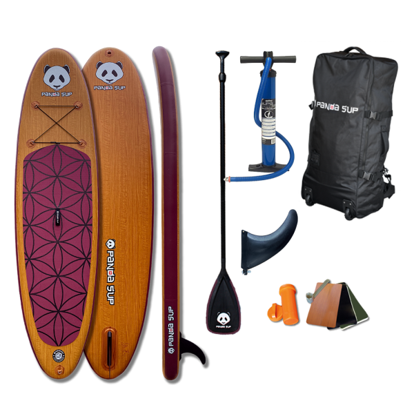 PandaSup iPanda 10'4"  Yoga / Family Set, Purple, 10.4"x33"x6''