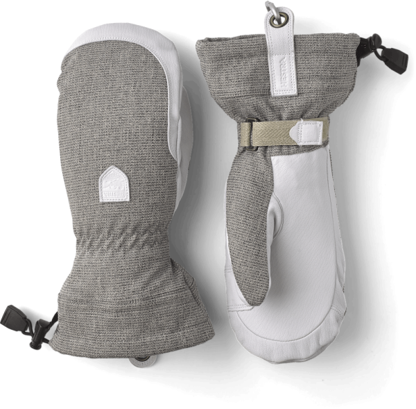 Hestra Woman's Patrol Gauntlet Mitt, light grey, 6