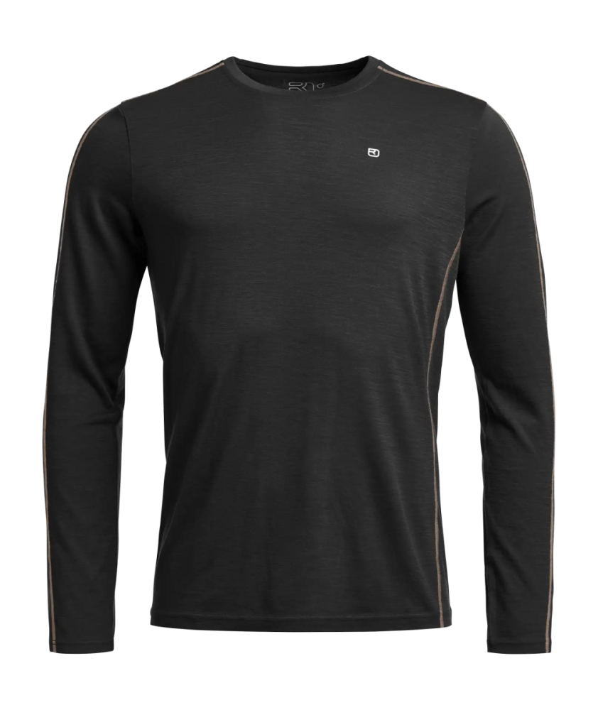 Ortovox 185 ROCK'N'WOOL LONG SLEEVE M, black raven, M