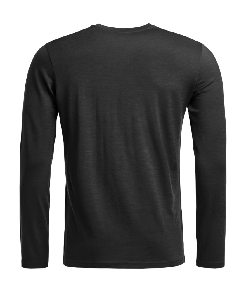 Ortovox 185 ROCK'N'WOOL LONG SLEEVE M, black raven, M