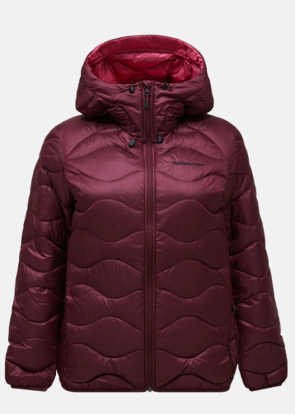 Peak Performance W Helium Down Hood Jacket, PORTO/MOUNTAIN BLUSH