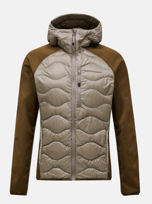 Peak Performance M Helium Down Hybrid Hood, AVID BEIGE/Meadow Moss, L