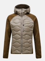 Peak Performance M Helium Down Hybrid Hood, AVID BEIGE/Meadow Moss, L